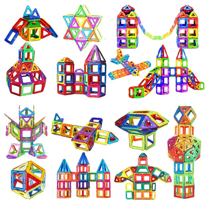 Magnetic Building Blocks DIY Magnetic Tiles - Toys For Kids - Designer Construction Set - Gifts For Children