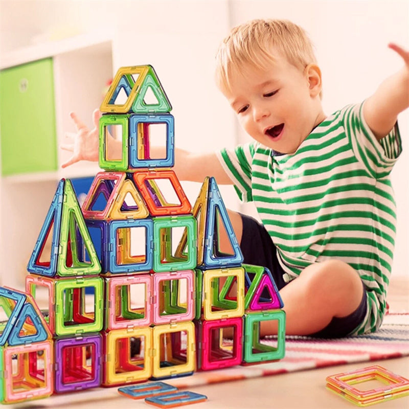 Magnetic Building Blocks DIY Magnetic Tiles - Toys For Kids - Designer Construction Set - Gifts For Children