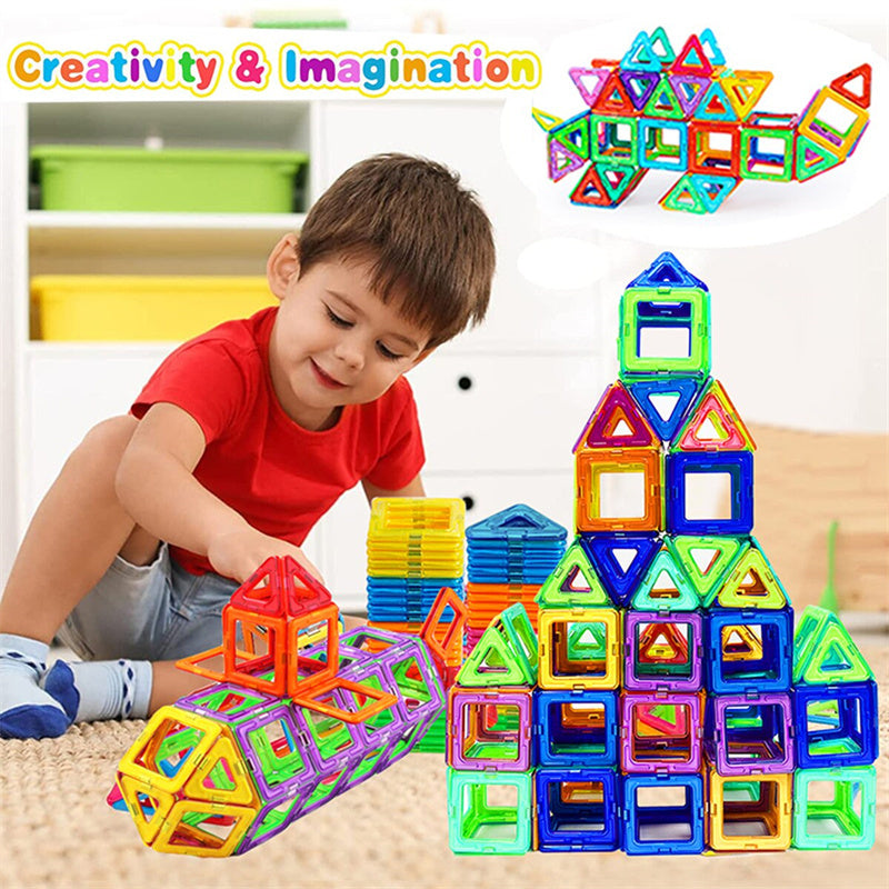 Magnetic Building Blocks DIY Magnetic Tiles - Toys For Kids - Designer Construction Set - Gifts For Children