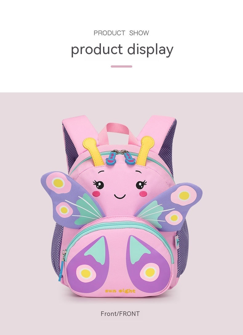 Toddler Backpack for Boys Girls, Lightweight Kids Backpacks, Cute Cartoon School Bag for Preschool Kindergarten 1-5 Years