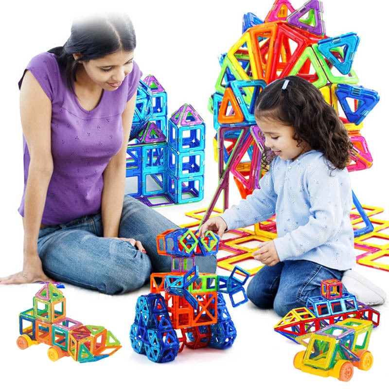 Magnetic Building Blocks DIY Magnetic Tiles - Toys For Kids - Designer Construction Set - Gifts For Children