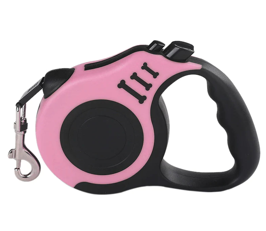 16.5FT Automatic Retractable Dog Leash Pet Collar Automatic Walking Lead Free