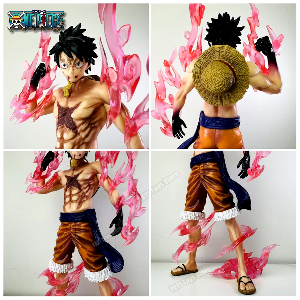 One Piece Luffy Anime Figures Monkey D. Luffy Flowing Cherry Action Figures PVC Anime Collection Model Doll Toy Kid Gift