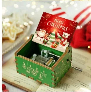 Wooden Hand Crank Musical Box Gift for Special Occassions