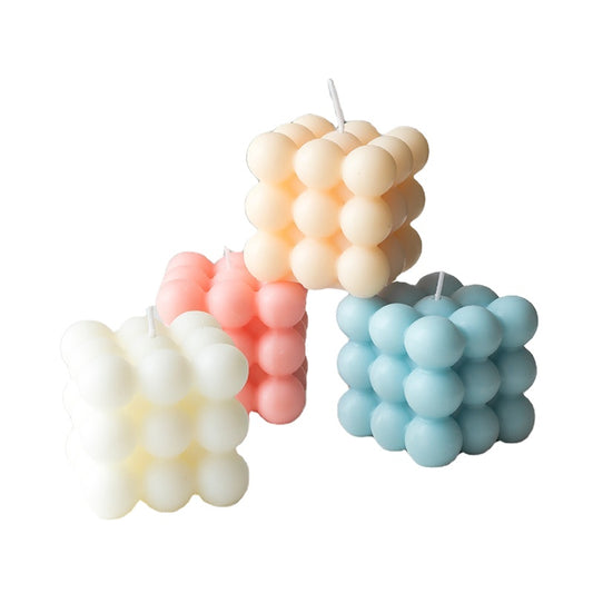 Bubble Cube Candle, Soy Wax Aromatherapy Scented Candle 6x6x6 cm size