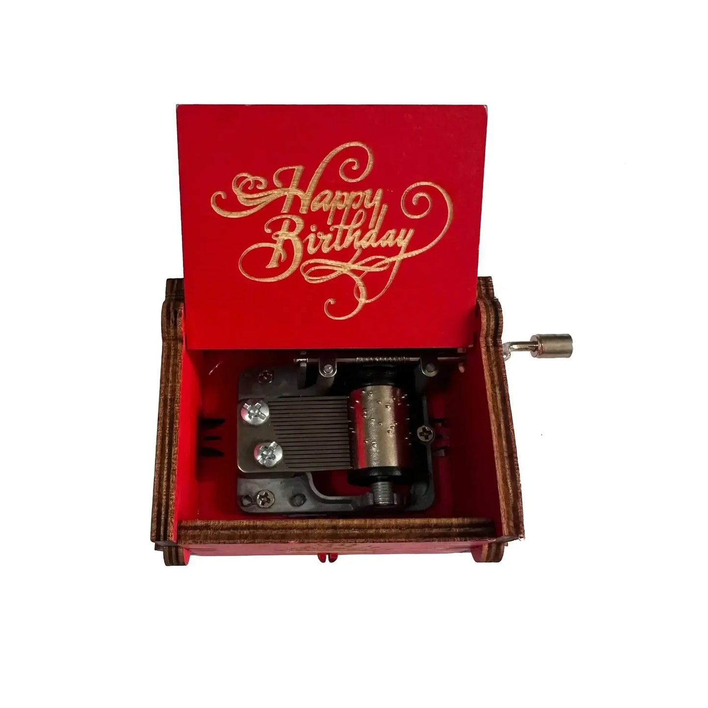 Wooden Hand Crank Musical Box Gift for Special Occassions