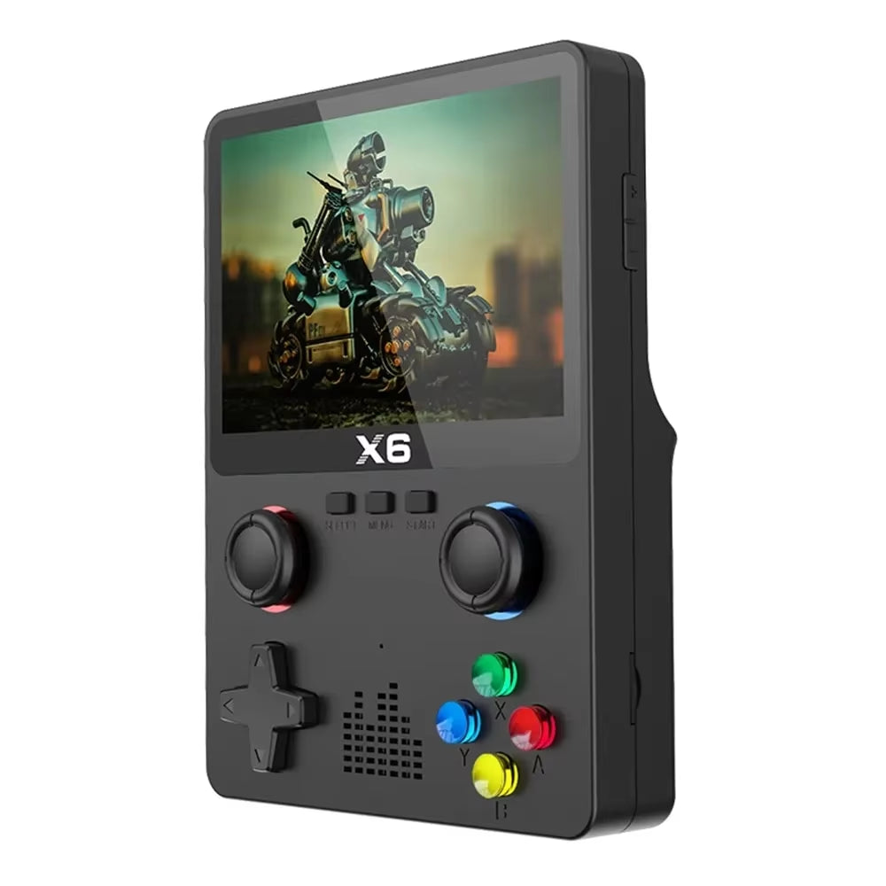 2023 New X6 Handheld Game Console – 3.5-Inch IPS Screen, Dual Joysticks, 11 Built-In Emulators, Perfect Gift for Kids