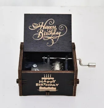 Wooden Hand Crank Musical Box Gift for Special Occassions