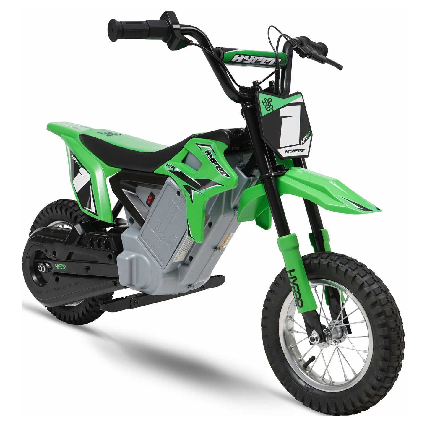 Hyper - HPR 350 Dirt Bike w/ 40 Min Operating Time & 14 MPH Max Speed - Green