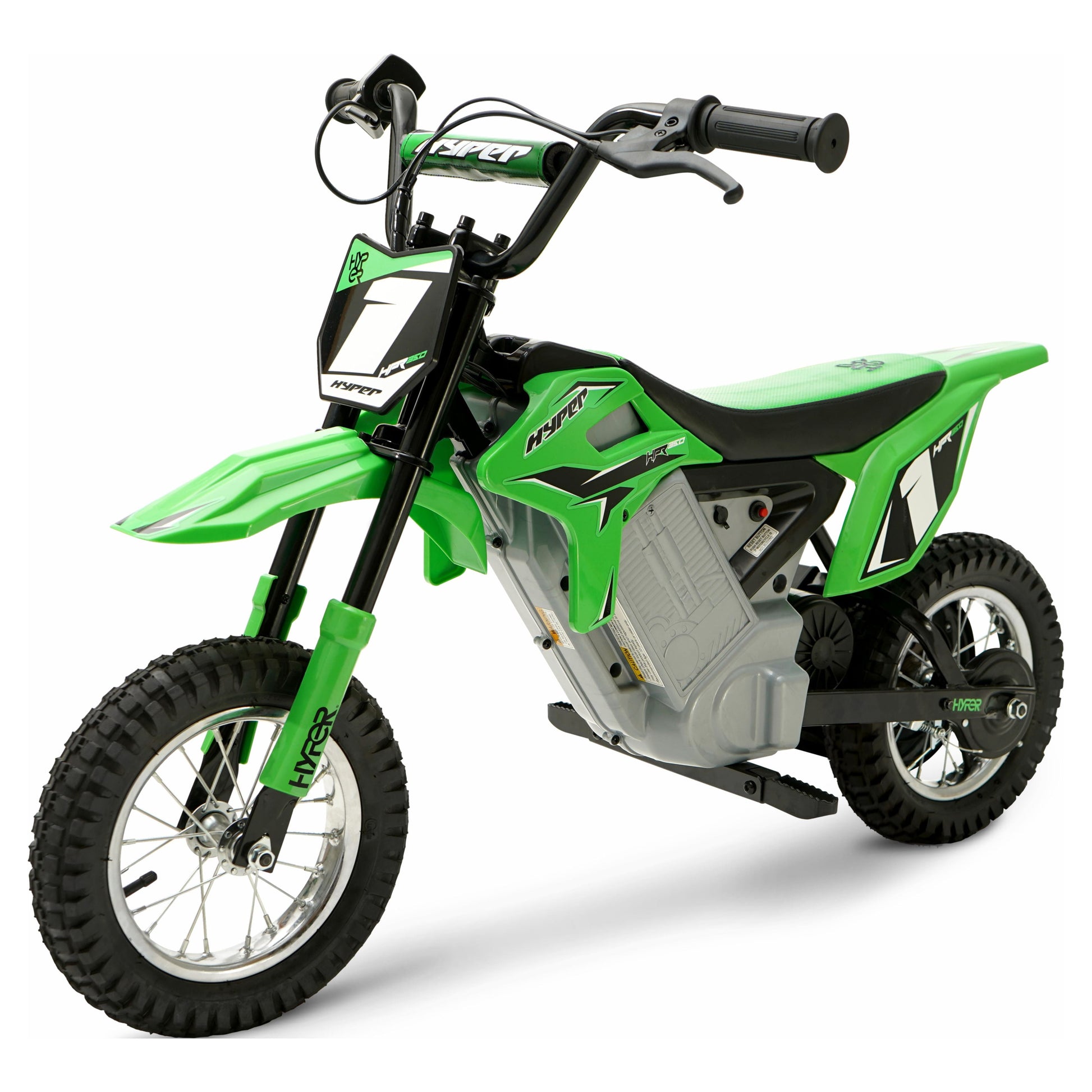 Hyper - HPR 350 Dirt Bike w/ 40 Min Operating Time & 14 MPH Max Speed - Green