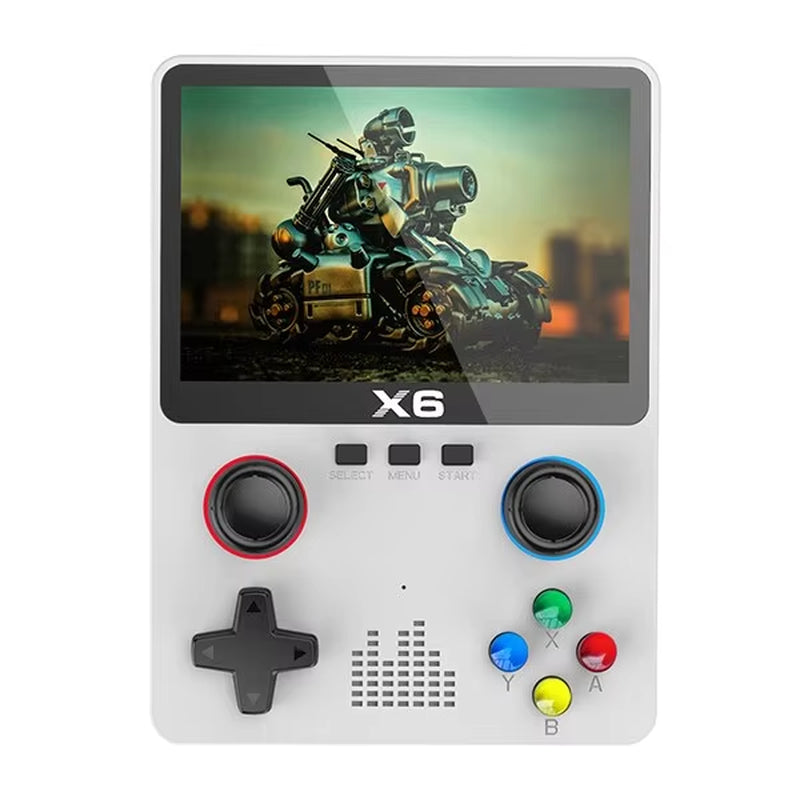 2023 New X6 Handheld Game Console – 3.5-Inch IPS Screen, Dual Joysticks, 11 Built-In Emulators, Perfect Gift for Kids