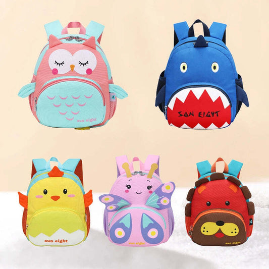 Toddler Backpack for Boys Girls, Lightweight Kids Backpacks, Cute Cartoon School Bag for Preschool Kindergarten 1-5 Years