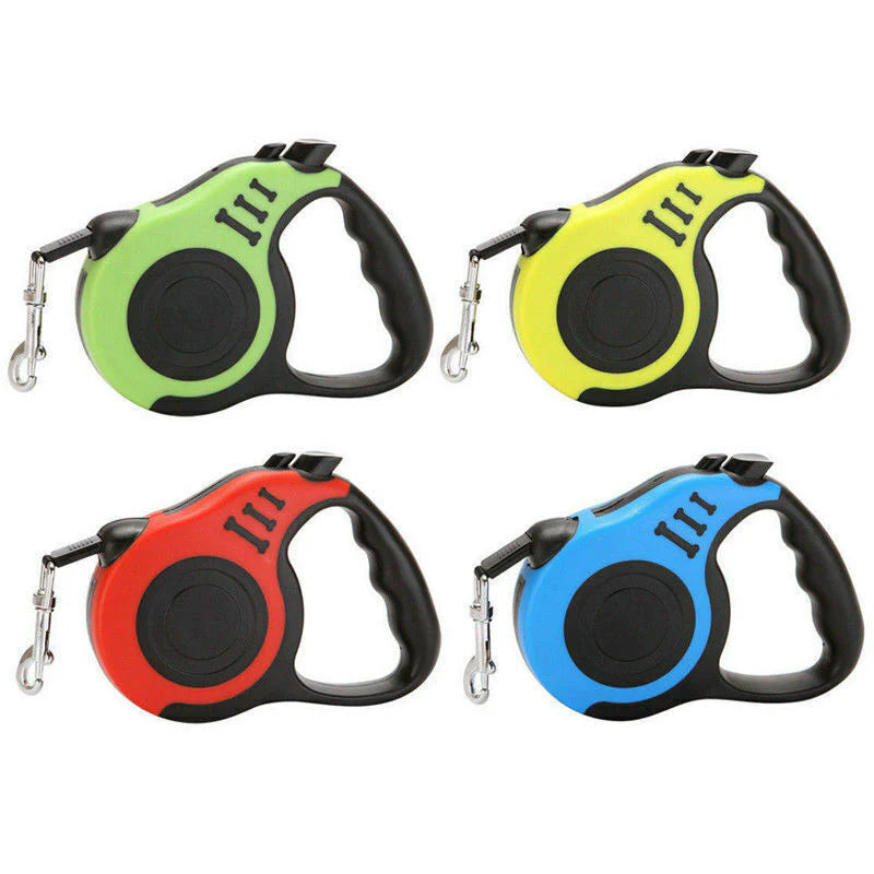 16.5FT Automatic Retractable Dog Leash Pet Collar Automatic Walking Lead Free