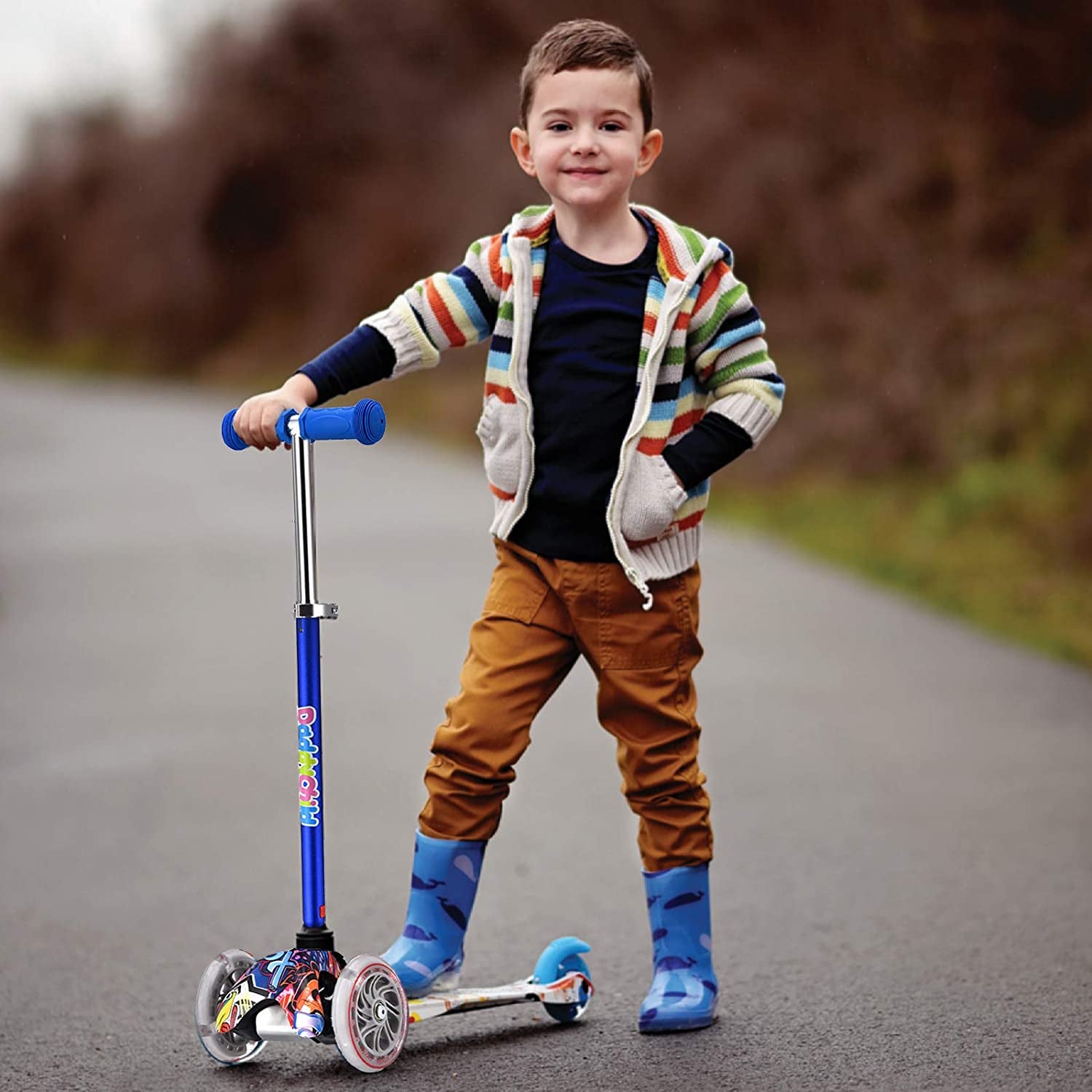 3-Wheel Kick Scooter for Kids Ages 3-6 – Fun, Light-Up Wheels for Toddlers, Boys & Girls